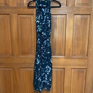 ALC silk floral wrap dress